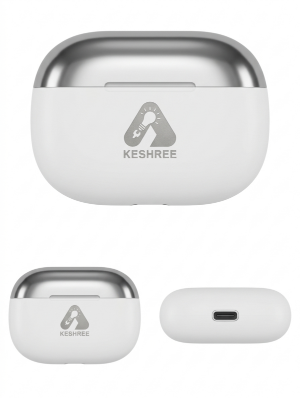 Keshree Model Pro 2 TWS Wireless Earbuds with Smart Touch Controls, Deep Bass